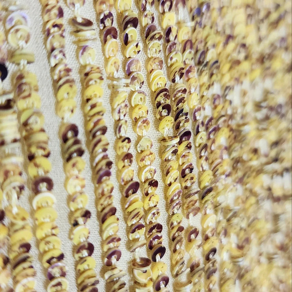 NWT Robert Rodriguez Yellow Citron Sequin Pencil Skirt women's size 0 - Picture 14 of 17